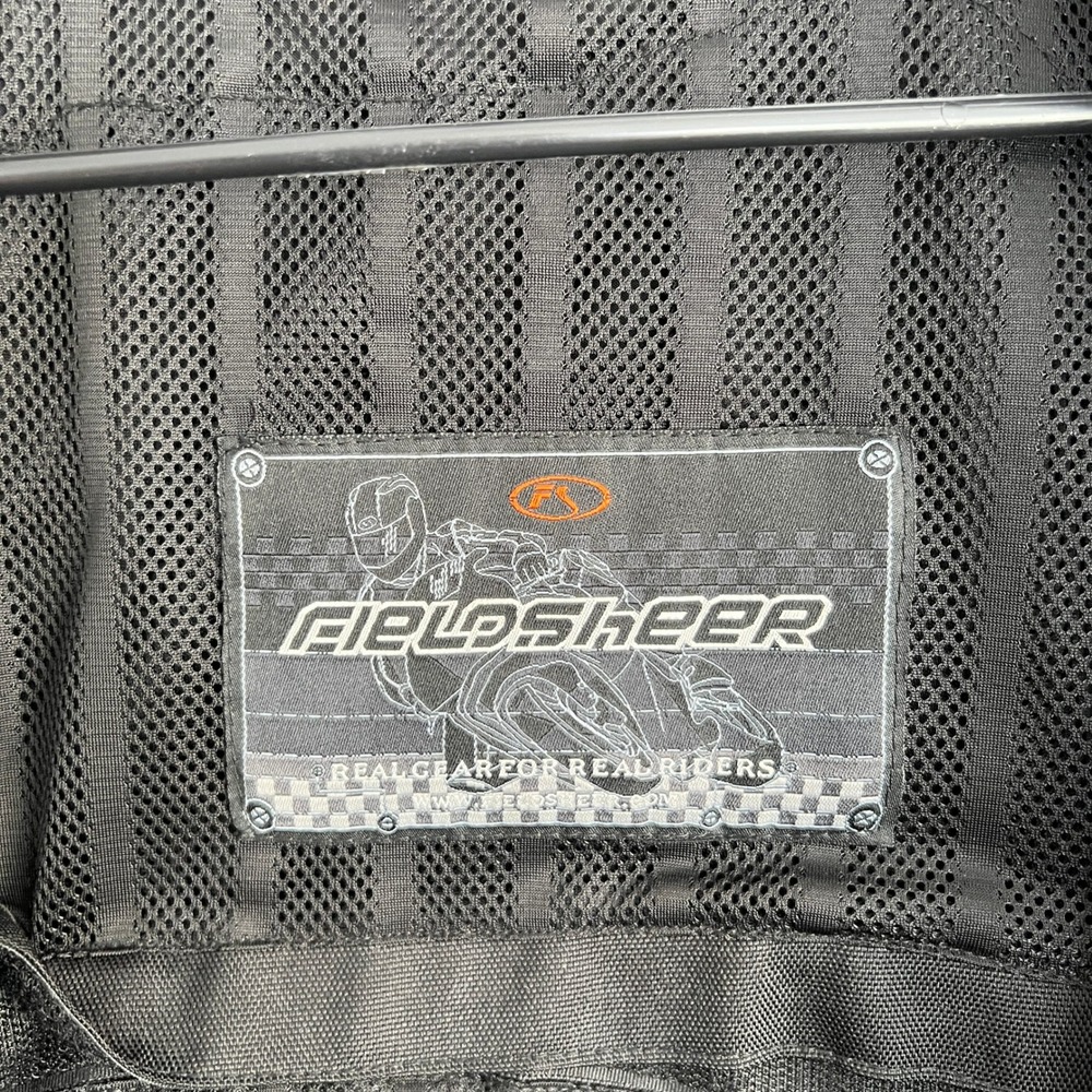 Fieldsheer Motorcycle Riding Jacket XL Black Mesh Padded Armor Real Gear Riders - Picture 7 of 11